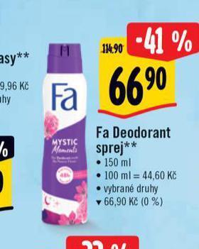 Albert Fa deodorant nabídka