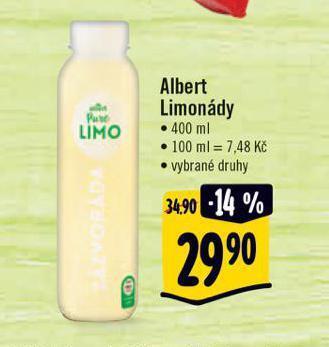 Albert Limonády nabídka