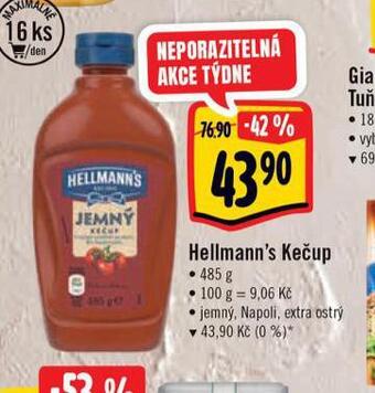 Albert Hellmann's kečup nabídka