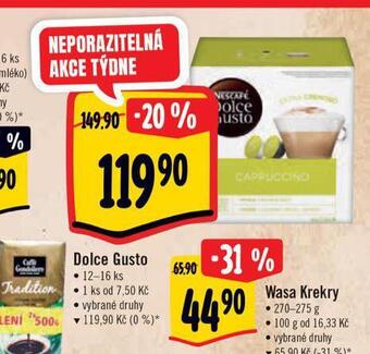 Albert Kávové kapsle dolce gusto nabídka
