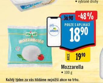 Albert Mozzarella sýr nabídka