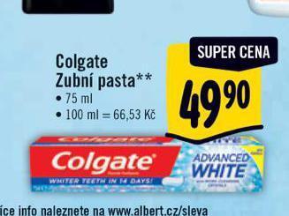 Albert Colgate zubní pasta nabídka