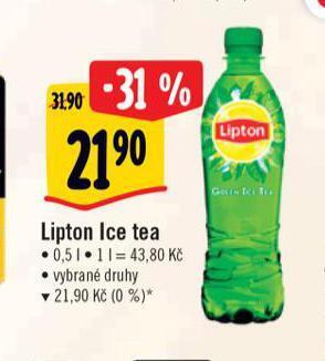 Albert Lipton ice tea nabídka