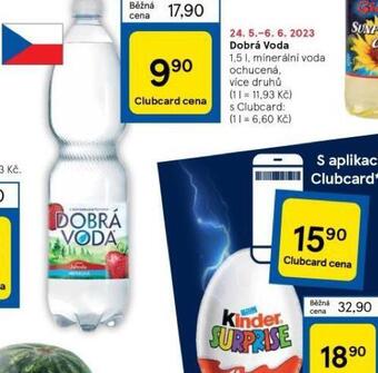 Tesco Dobrá voda ochucená nabídka