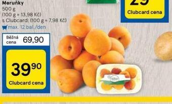 Tesco Meruňky nabídka
