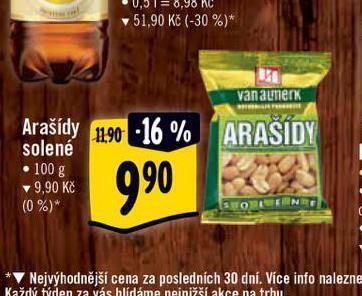 Albert Arašídy solené nabídka