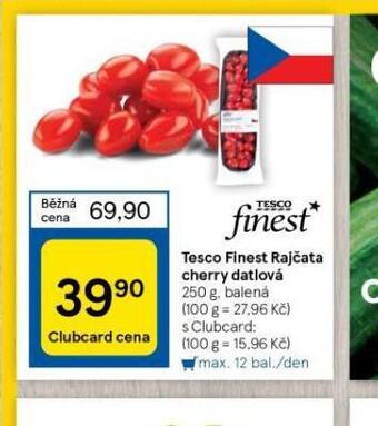 Tesco Rajčata cherry datlová nabídka