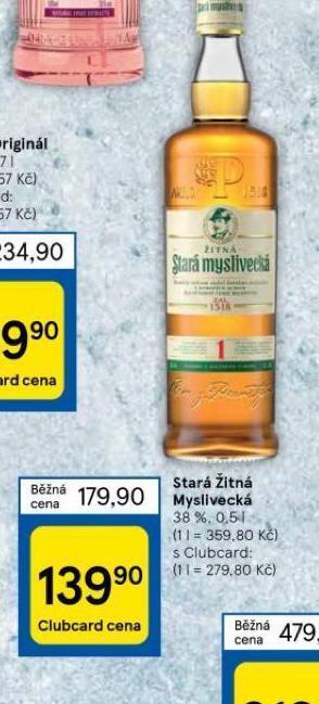 Tesco Stará žitná myslivecká nabídka