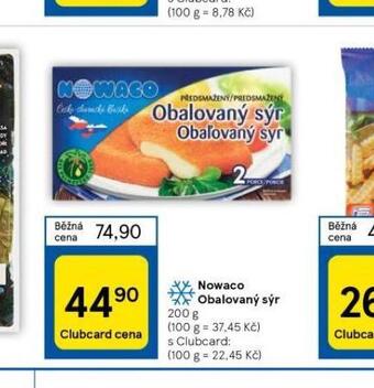 Tesco Nowaco obalovaný sýr nabídka