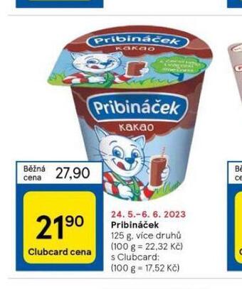 Tesco Pribináček nabídka