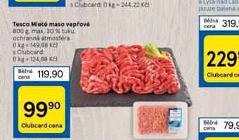 Tesco Mleté maso vepřové nabídka