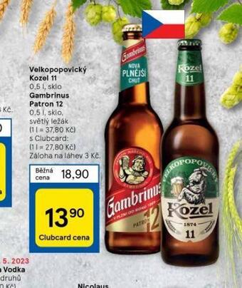 Tesco Pivo velkopopovický kozel 11 nabídka