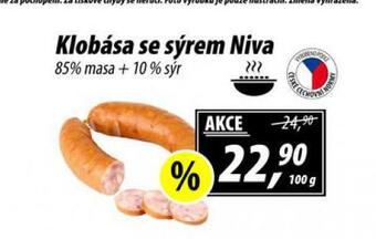ZEMAN Klobása se sýrem niva nabídka