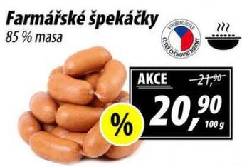 ZEMAN Farmářské špekáčky nabídka