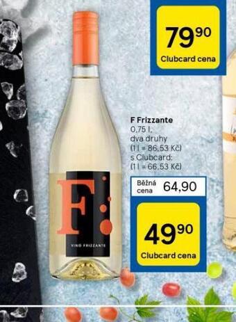 Tesco F frizzante nabídka