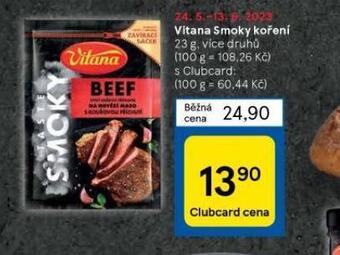 Tesco Vitana smoky koření nabídka