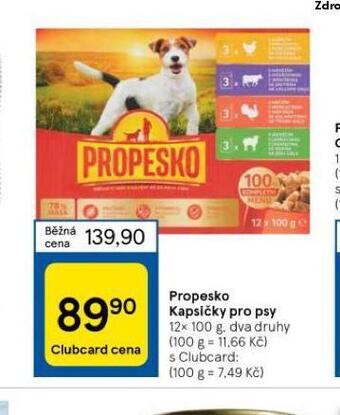 Tesco Propesko kapsičky pro psy nabídka