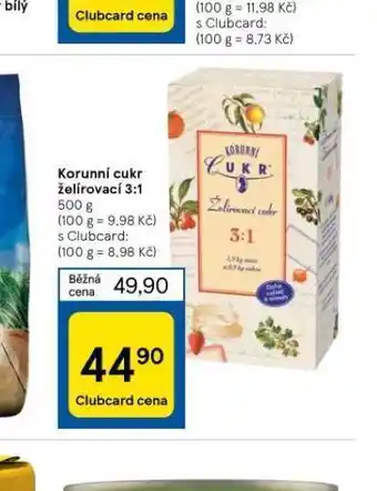 Tesco Korunní cukr želírovací 3:1 nabídka