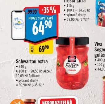 Albert Schwartau extra džem nabídka