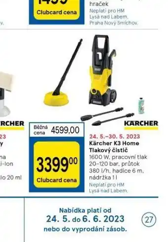 Tesco Kärcher tlaková myčka nabídka