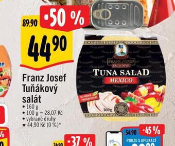 Albert Franz josef tuňákový salát nabídka