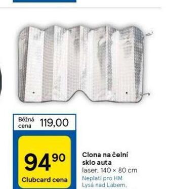 Tesco Clona na čelní sklo auta nabídka