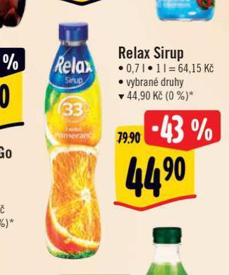 Albert Relax sirup nabídka