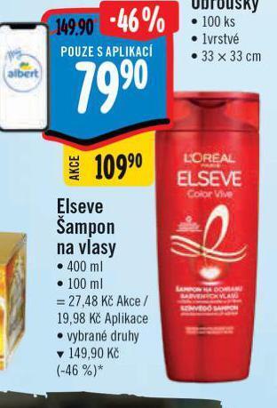 Albert Elseve šampon na vlasy nabídka