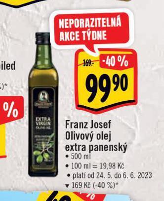 Albert Franz josef extra panenský olivový olej nabídka