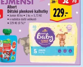 Albert Dětské plenkové kalhotky nabídka