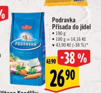 Albert Podravka přísada do jídel nabídka