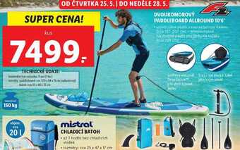 Dvoukomorový paddleboard allround 10'6