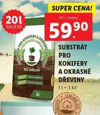 Lidl Substrát pro konifery a okrasné dřeviny, 20 l nabídka
