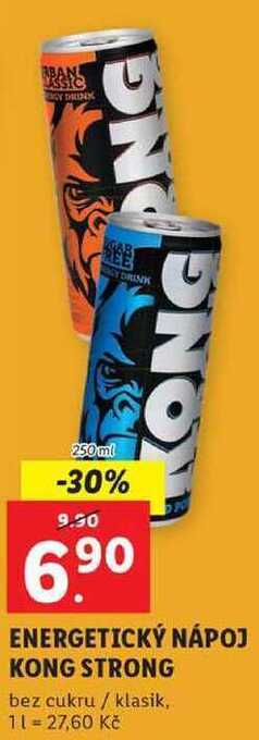 Lidl Energetický nápoj kong strong, 250 ml nabídka