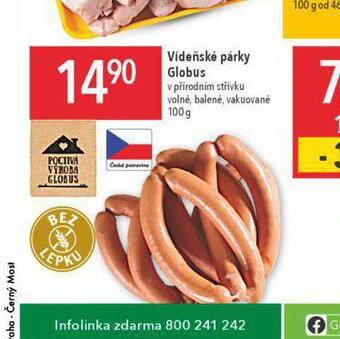Globus Vídeňské párky nabídka