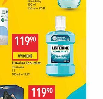 Globus Listerine ústní voda nabídka