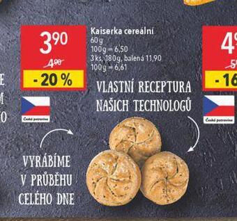 Globus Kaiserka cereální nabídka