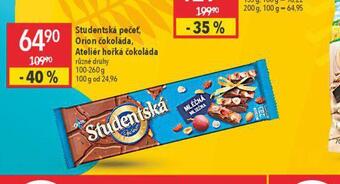 Globus Orion čokoláda nabídka