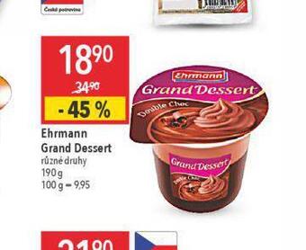 Globus Ehrmann grand dessert nabídka