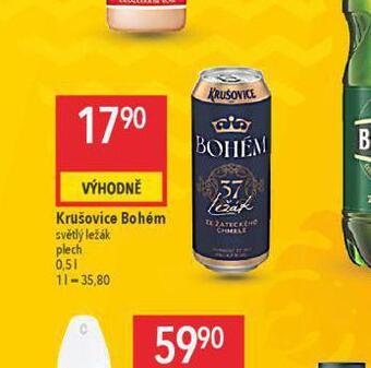 Globus Pivo krušovice bohém nabídka