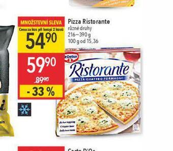 Globus Pizza ristorante nabídka