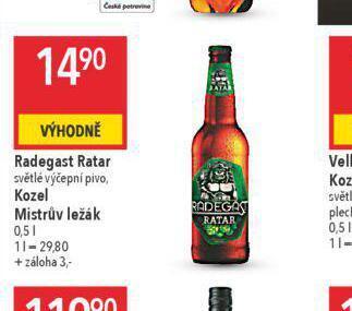 Globus Pivo radegast ratar nabídka