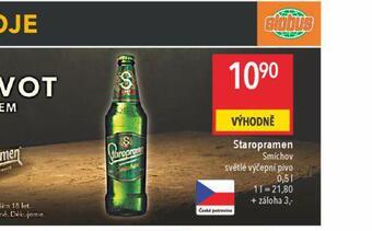 Globus Pivo staropramen nabídka