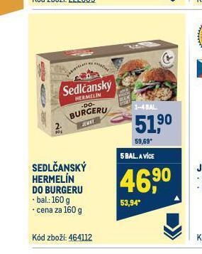 Makro Sedlčanský hermelín nabídka