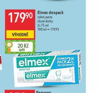 Globus Elmex duopack zubní pasta nabídka
