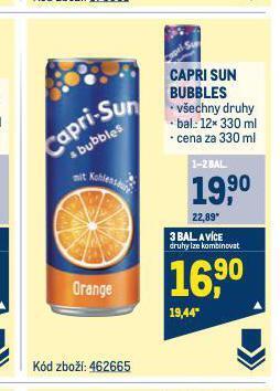 Makro Capri sun bubbles nabídka