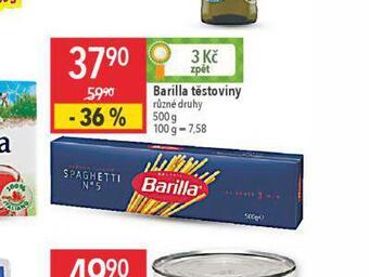 Globus Barilla těstoviny nabídka