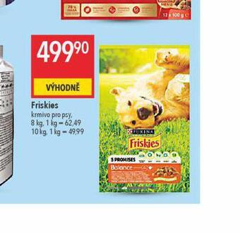 Globus Friskies krmivo pro psy nabídka