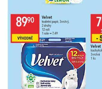 Globus Velvet toaletní papír nabídka