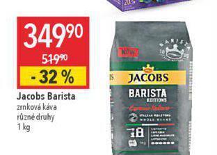 Globus Jacobs barista zrnková káva nabídka